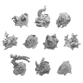   Green Stuff World DakkaDakka - Pandemonium - Shoulder Pads 1:48 Set 03