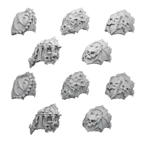   Green Stuff World DakkaDakka - Nocturnal - Night Lords Shoulder Pads 1:48 Set 01