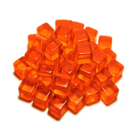   Green Stuff World Gaming Tokens - Orange Cubes 10mm Narancssárga akril jelölőkockák 10 mm