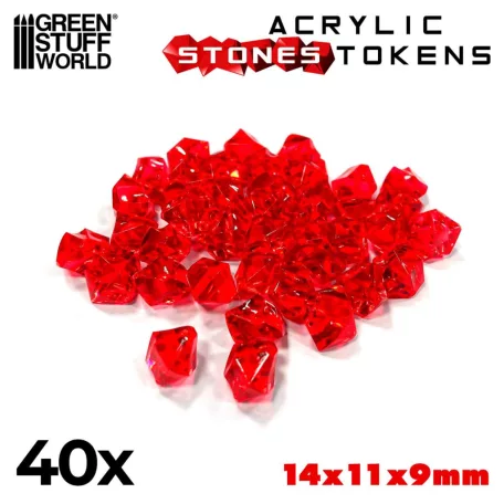 Green Stuff World Tokens - Red Stones