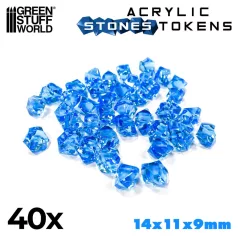 Green Stuff World Tokens - Light Blue Stones