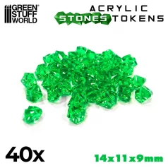 Green Stuff World Tokens - Green Warpstones