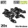 Green Stuff World Slider Clips - Black fekete csúszó jelölőcsipeszek társasjátékokhoz