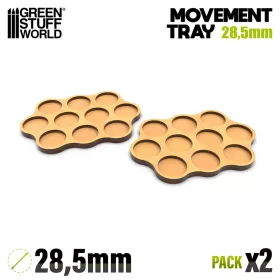   Green Stuff World MDF Movement Trays - Skirmish AOS 28.5mm 3x4x3
