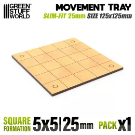   Green Stuff World MDF Movement Trays - Slimfit Square 125x125mm