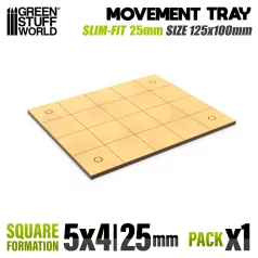   Green Stuff World MDF Movement Trays - Slimfit Square 125x100mm