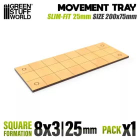   Green Stuff World MDF Movement Trays - Slimfit Square 200x75mm