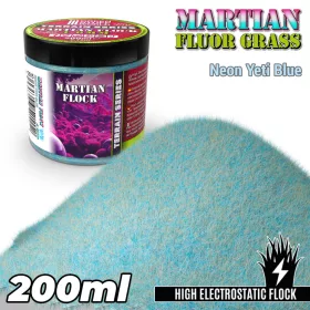   Green Stuff World Martian Fluor Grass NEON YETI BLUE 200ml – fluoreszkáló jégkék marsi fű terepépítéshez