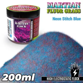   Green Stuff World Martian Fluor Grass NEON STITCH BLUE 200ml – fluoreszkáló neon kék marsi fű terepépítéshez