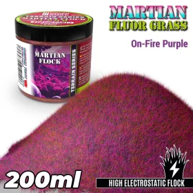   Green Stuff World Martian Fluor Grass ON FIRE PURPLE 200ml – fluoreszkáló lila marsi fű terepépítéshez