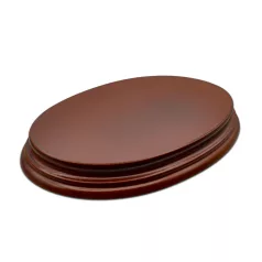   Green Stuff World Oval Display Plinth 17x11 cm - Hazelnut Brown