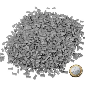 Green Stuff World Miniature Bricks - Grey x800 1:24