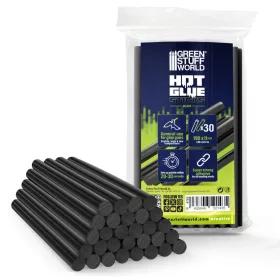   Green Stuff World Hot Glue Sticks 11mm Black – 30 db fekete ragasztópisztoly betét cosplayhez és hobbyhoz