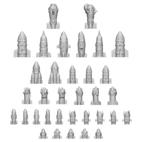 Green Stuff World Ork Rockets & Missiles 1:48