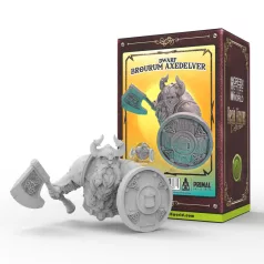   Green Stuff World PRIMAL Collectibles - Dwarf Brourum Axedelver
