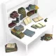 Green Stuff World Resin Books 1:35 – 21 db 3D nyomtatott resin könyv diorámákhoz