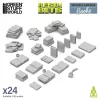 Green Stuff World Resin Books 1:35 – 21 db 3D nyomtatott resin könyv diorámákhoz
