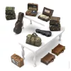 Green Stuff World Suitcases 1:35 – 12 db 3D nyomtatott resin bőrönd diorámákhoz
