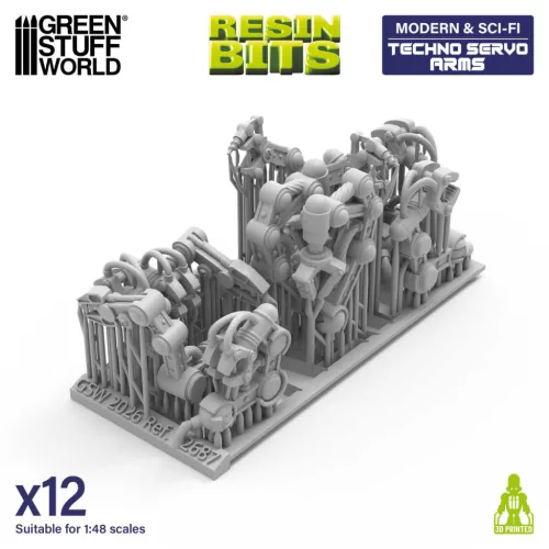 Green Stuff World Techno Servo Arms – techno-mechanikus szervokarok