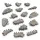 Green Stuff World Concrete Ruins 1:48–1:35 – ipari betonrom resin terepelemek diorámához és wargame asztalhoz
