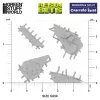 Green Stuff World Concrete Ruins 1:48–1:35 – ipari betonrom resin terepelemek diorámához és wargame asztalhoz