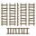 Green Stuff World Large Wooden Ladders 1:48-1:35
