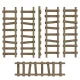 Green Stuff World Large Wooden Ladders 1:48-1:35