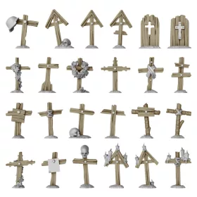 Green Stuff World Trench Wooden Crosses 1:48-1:35