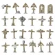 Green Stuff World Trench Wooden Crosses 1:48-1:35