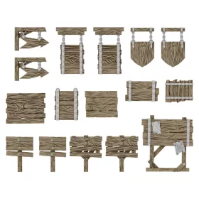 Green Stuff World Wood Signs 1:48-1:35