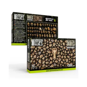 Green Stuff World 300x Battlefield Creature Skulls 1:48-1:35