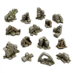 Green Stuff World Stone wall ruins 1:48