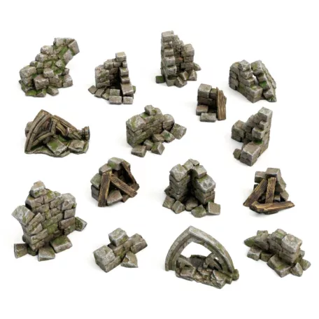 Green Stuff World Stone wall ruins 1:48