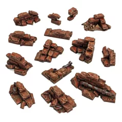 Green Stuff World Brick wall ruins 1:48