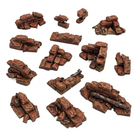 Green Stuff World Brick wall ruins 1:48