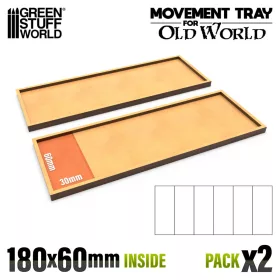 Green Stuff World MDF Movement Trays - 180x60mm