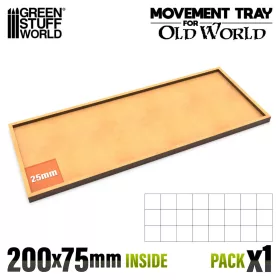 Green Stuff World MDF Movement Trays - 200x75mm