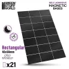 Green Stuff World Rectangular Magnetic Sheet SELF-ADHESIVE 40x60mm – öntapadós téglalap alakú mágneslap modellezéshez