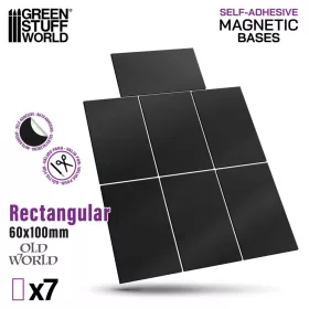   Green Stuff World Rectangular Magnetic Sheet SELF-ADHESIVE 60x100mm – öntapadós téglalap alakú mágneslap modellezéshez