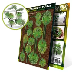 Green Stuff World Colored Paper Plants - Ground Palm