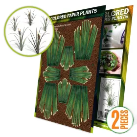 Green Stuff World Colored Paper Plants - Reeds