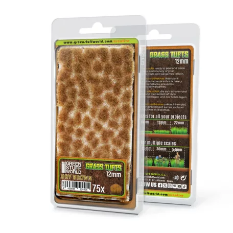 Green Stuff World Static Grass Tufts 12 mm - Dry Brown