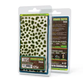 Green Stuff World Static Grass Tufts 2 mm - Dark Green