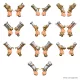 Green Stuff World Dwarf Pistols 1:48