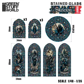 Green Stuff World Skeleton Stained Glass - Large