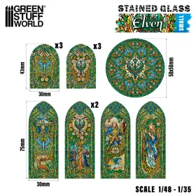 Green Stuff World Elven Stained Glass - Small