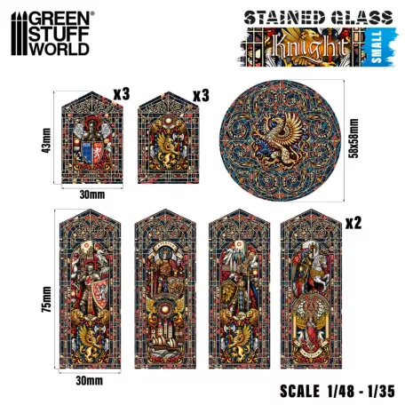 Green Stuff World Knight Stained Glass - Small