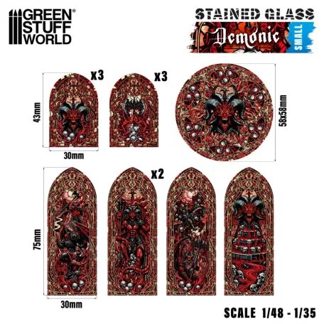 Green Stuff World Demonic Stained Glass - Small