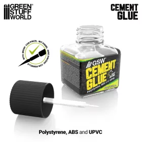   Green Stuff World Cement Glue for Plastics 40ml – műanyag makettragasztó polisztirolhoz és plasticardhoz