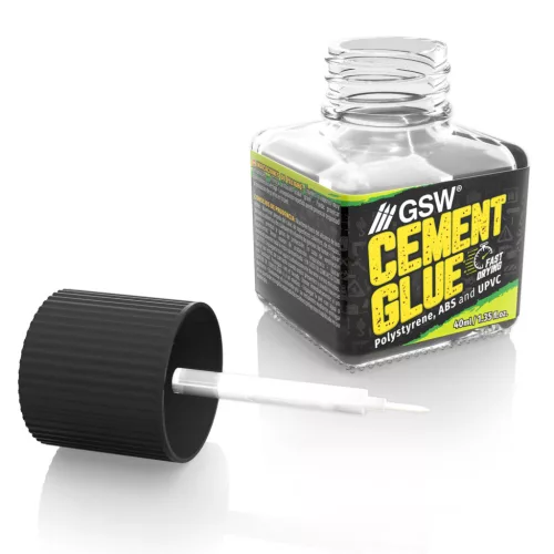 Green Stuff World Cement Glue for Plastics 40ml – műanyag makettragasztó polisztirolhoz és plasticardhoz